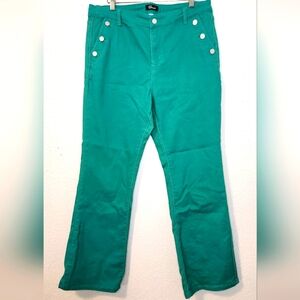 Tailormade Women's‎ Green Straight-Leg Pants, Size 16